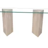 Pamono Vintage Tría Console Table in Italian Travertine and Marble by Joaquín Moll for Meddel, 1999> Console Tables