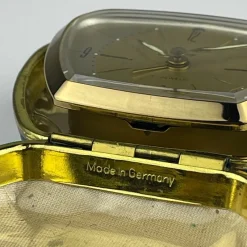 New Pamono Vintage Travel Alarm Clock by Schatz, Germany, 1970s