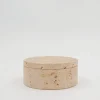 Pamono Vintage Travertine Box, Italy, 1970s> Trunks Crates & Baskets