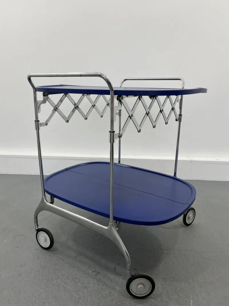 Pamono Vintage Trolley by Antonio Citterio for Kartell, 1970s> Serving Bar Carts & Trolleys