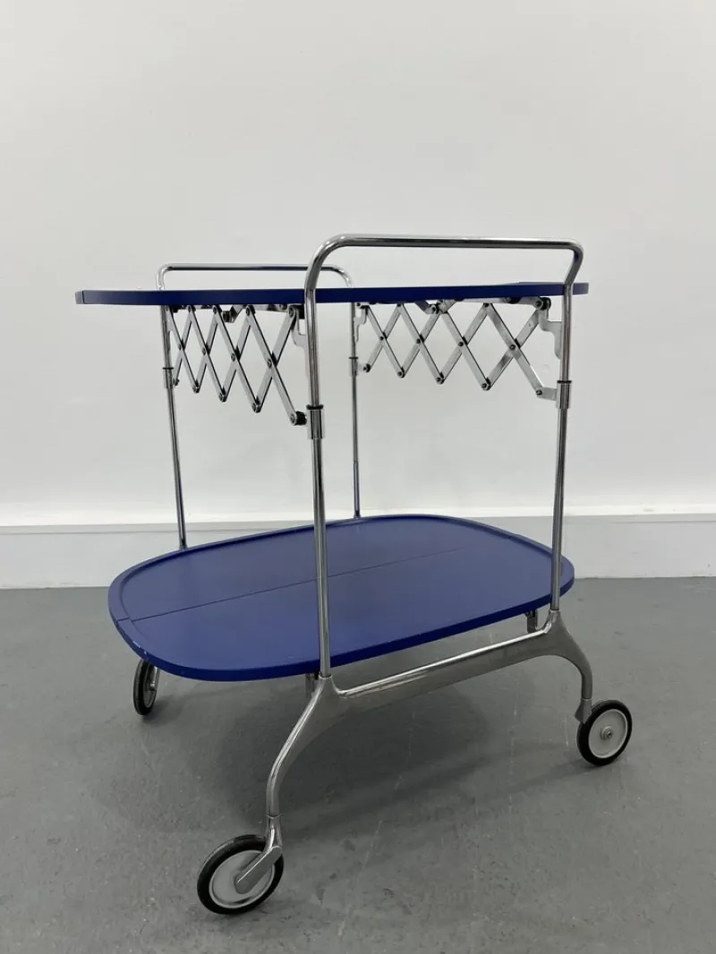Pamono Vintage Trolley by Antonio Citterio for Kartell, 1970s> Serving Bar Carts & Trolleys