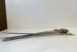Hot Pamono Vintage Turkish Shish Kebab Skewers With Brass Animal Ornaments, Set of 12