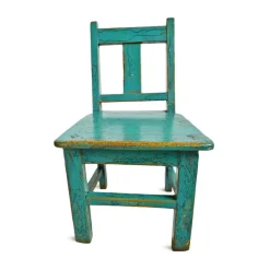 Pamono Vintage Turquoise Blue Children's Chair> Children's Chairs
