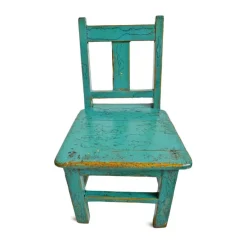 Pamono Vintage Turquoise Blue Children's Chair><noscript><img width=