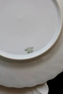 Pamono Vintage Twisted Dessert Plates in White Porcelain from Limoges Haviland, 1970s, Set of 6><noscript><img width=