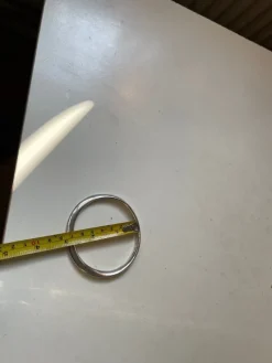 Pamono Vintage Twisted Silver Bracelet Bangle by Vivianna Torun Bülow-Hübe for Georg Jensen, 1970s><noscript><img width=