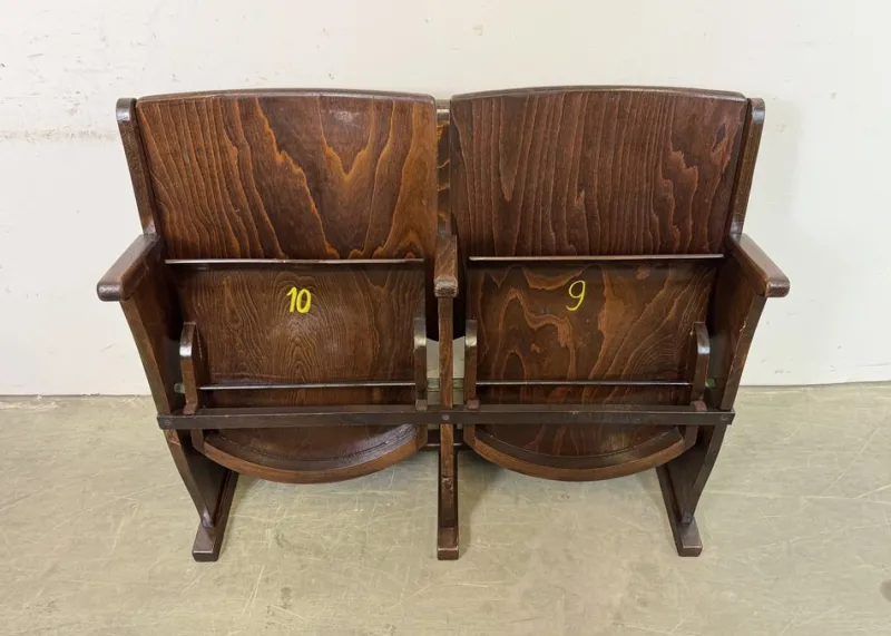 Online Pamono Vintage Two-Seat Cinema Bench from Ton, 1960s