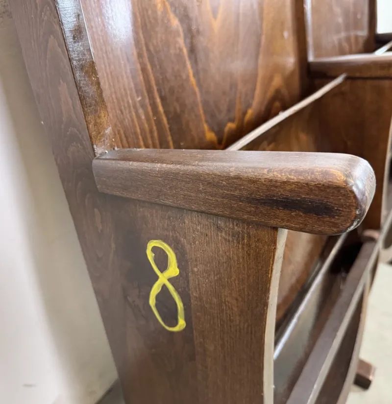 Online Pamono Vintage Two-Seat Cinema Bench from Ton, 1960s