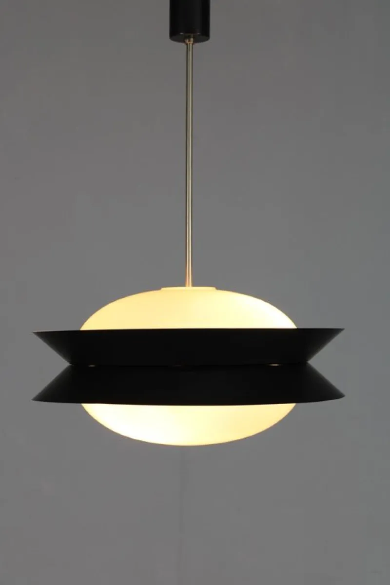 Pamono Vintage UFO Pendant Light by Josef Hurka for Napako, 1950s> Ceiling Lights