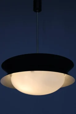 Pamono Vintage UFO Pendant Light by Josef Hurka for Napako, 1950s><noscript><img width=