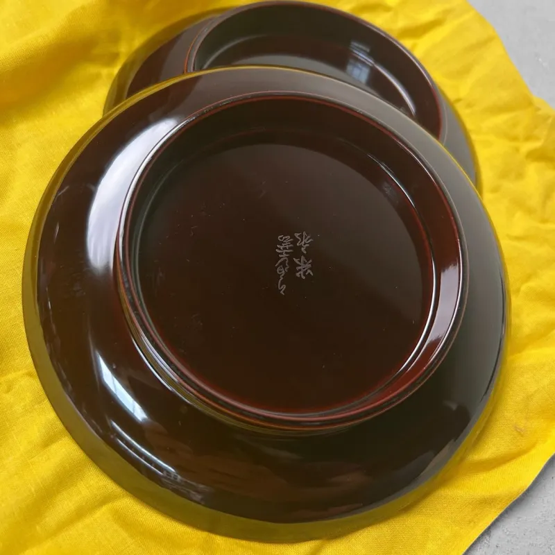 Clearance Pamono Vintage Urushi Serving Plates from Honshu Urushi, Japan, 1980s, Set of 5
