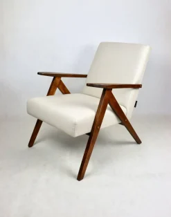 Pamono Vintage VAR B-310 Armchair in Beige Wool, 1970s> Lounge Chairs & Armchairs