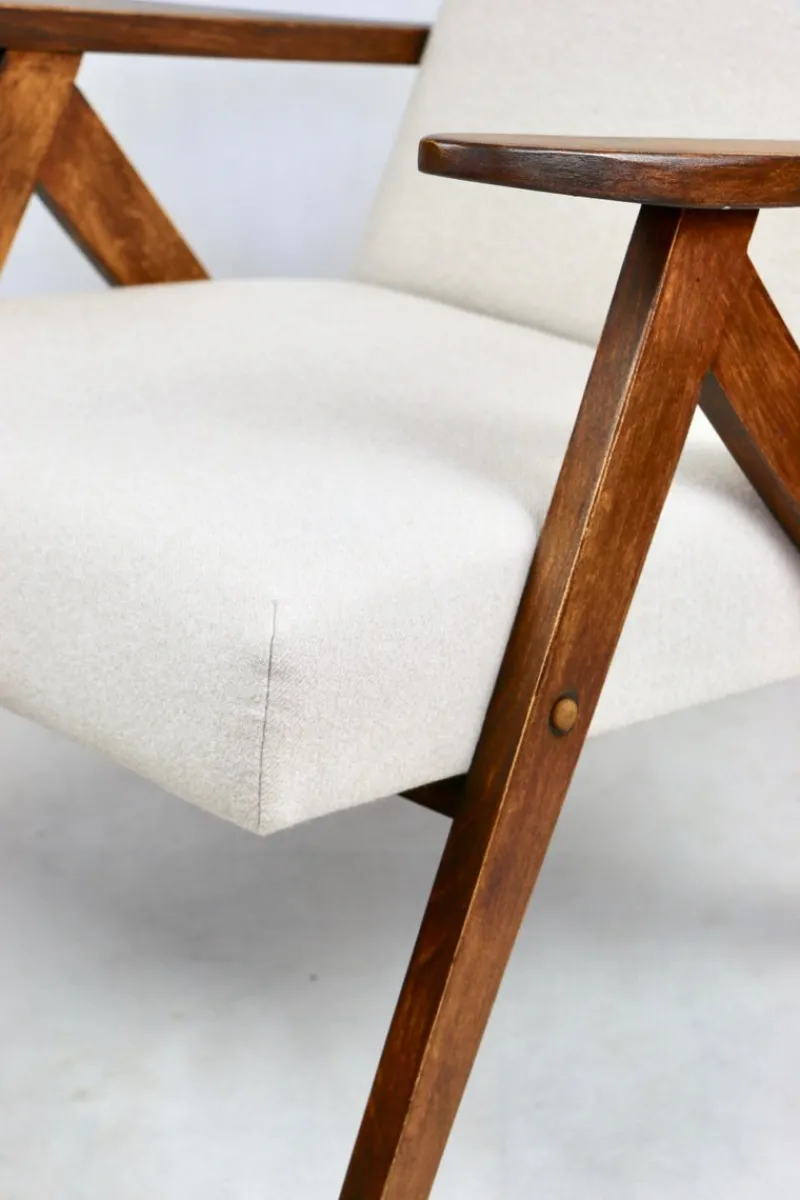 Pamono Vintage VAR B-310 Armchair in Beige Wool, 1970s> Lounge Chairs & Armchairs