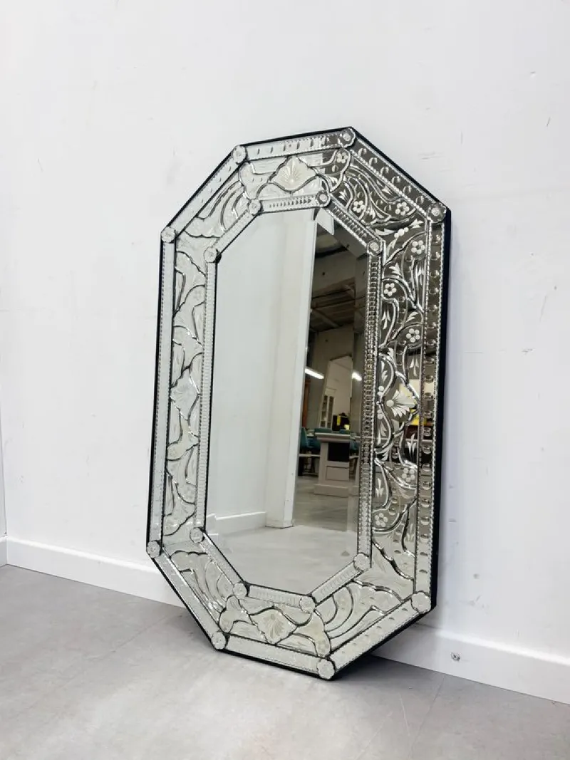 Pamono Vintage Venetian Hand-Cut Mirror> Mirrors