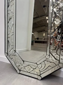 Pamono Vintage Venetian Hand-Cut Mirror><noscript><img width=