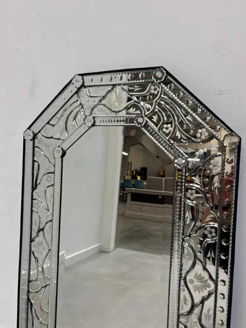 Pamono Vintage Venetian Hand-Cut Mirror> Mirrors