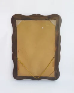 Pamono Vintage Venetian Rectangular Rose Wall Mirror with Floral Details and Cut Glass, Italy, 1960s><noscript><img width=