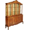 Clearance Pamono Vintage Venetian Rococo Glass Cabinet in Walnut Burl, 1930s