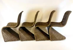 Pamono Vintage Vicker S Chairs in the style of Verner Panton, 1990s, Set of 4> Garden Seating