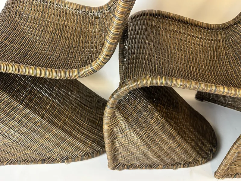 Pamono Vintage Vicker S Chairs in the style of Verner Panton, 1990s, Set of 4> Garden Seating