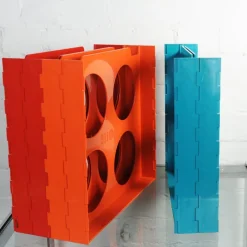 Pamono Vintage Vinyl Rack Discotec by Cogebi, 1970s> Magazine Racks