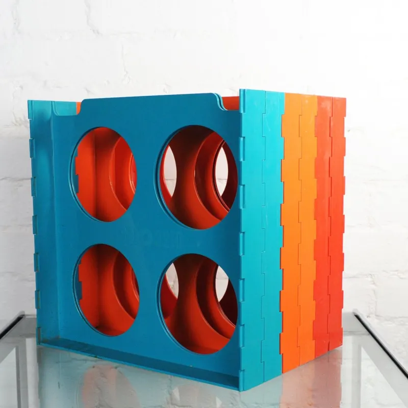 Pamono Vintage Vinyl Rack Discotec by Cogebi, 1970s> Magazine Racks