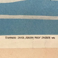 Pamono Vintage Vrnjacka Banja Spa Town Travel Poster, 1953><noscript><img width=