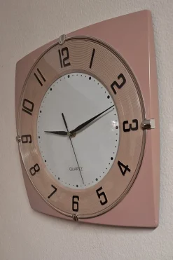 Sale Pamono Vintage Wall Clock with Beige Plastic Case by Glunz, 1990s