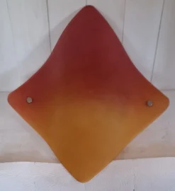 Best Pamono Vintage Wall Lamp with Curved Tinted Glass Panel on White Metal Mount, 2010s