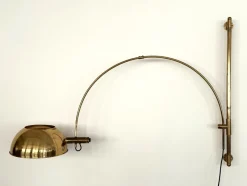 Pamono Vintage Wall Mounted Lamp in Brass by Florian Schulz, 1970s> Wall Lights & Sconces