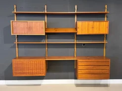 Pamono Vintage Wall System in Teak attributed to Poul Cadovius for Cado> Shelves & Wall Units
