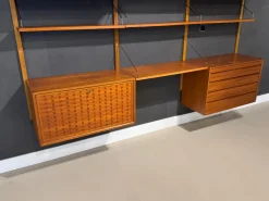 Pamono Vintage Wall System in Teak attributed to Poul Cadovius for Cado><noscript><img width=