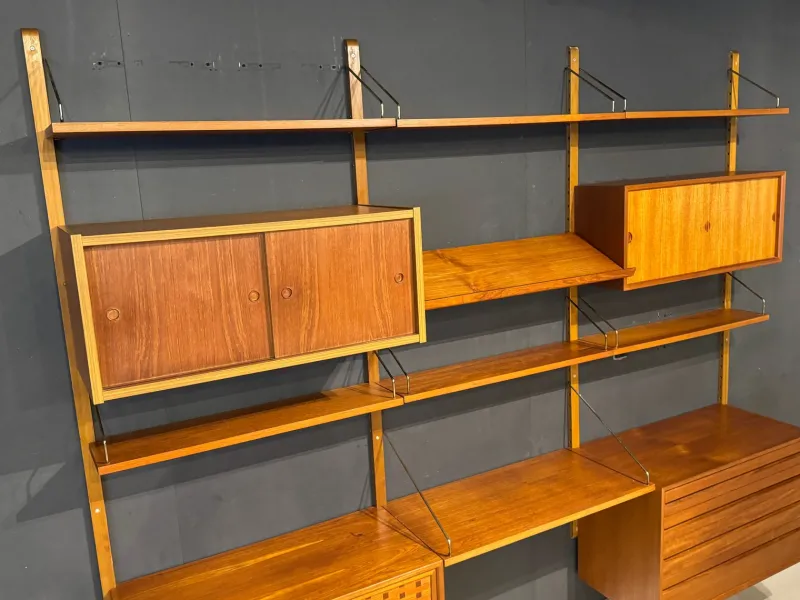 Pamono Vintage Wall System in Teak attributed to Poul Cadovius for Cado> Shelves & Wall Units