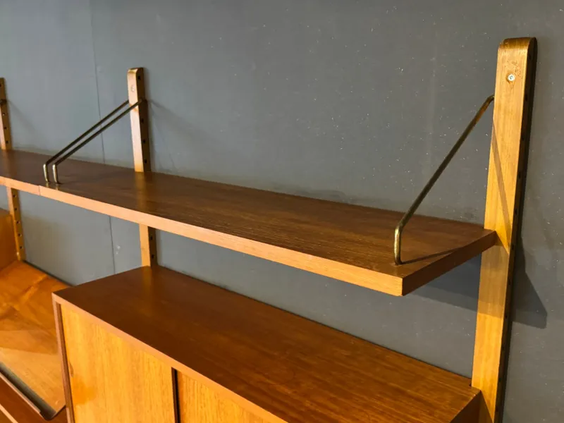 Pamono Vintage Wall System in Teak attributed to Poul Cadovius for Cado> Shelves & Wall Units