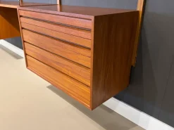 Pamono Vintage Wall System in Teak attributed to Poul Cadovius for Cado><noscript><img width=
