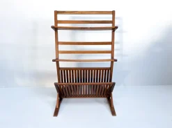 Pamono Vintage Walnut Bookshelf and Magazine Rack, 1960s> Shelves & Wall Units