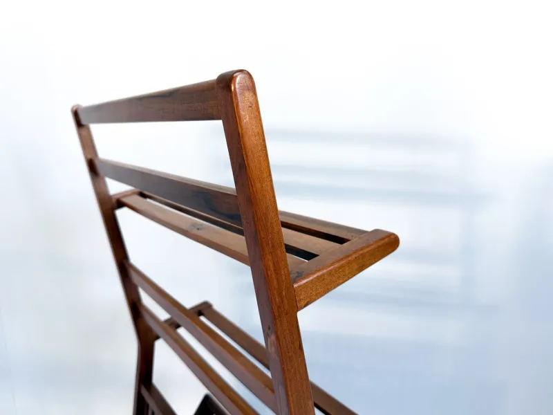 Pamono Vintage Walnut Bookshelf and Magazine Rack, 1960s> Shelves & Wall Units