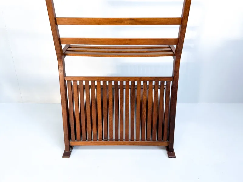 Pamono Vintage Walnut Bookshelf and Magazine Rack, 1960s> Shelves & Wall Units