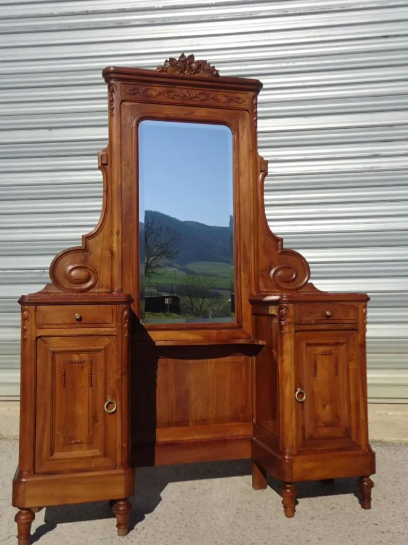 Pamono Vintage Walnut Dressing Table, 1950s> Dressing Tables
