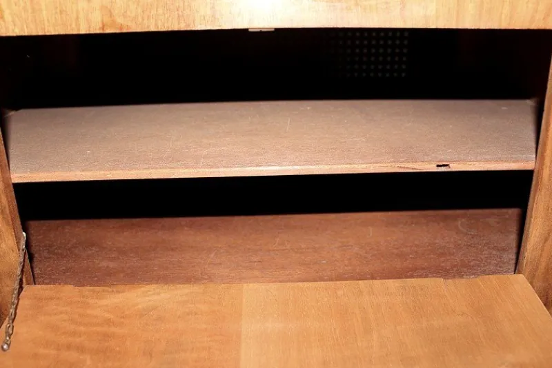 New Pamono Vintage Walnut Radio-Record Player