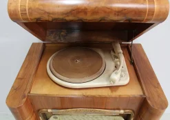 New Pamono Vintage Walnut Radio-Record Player