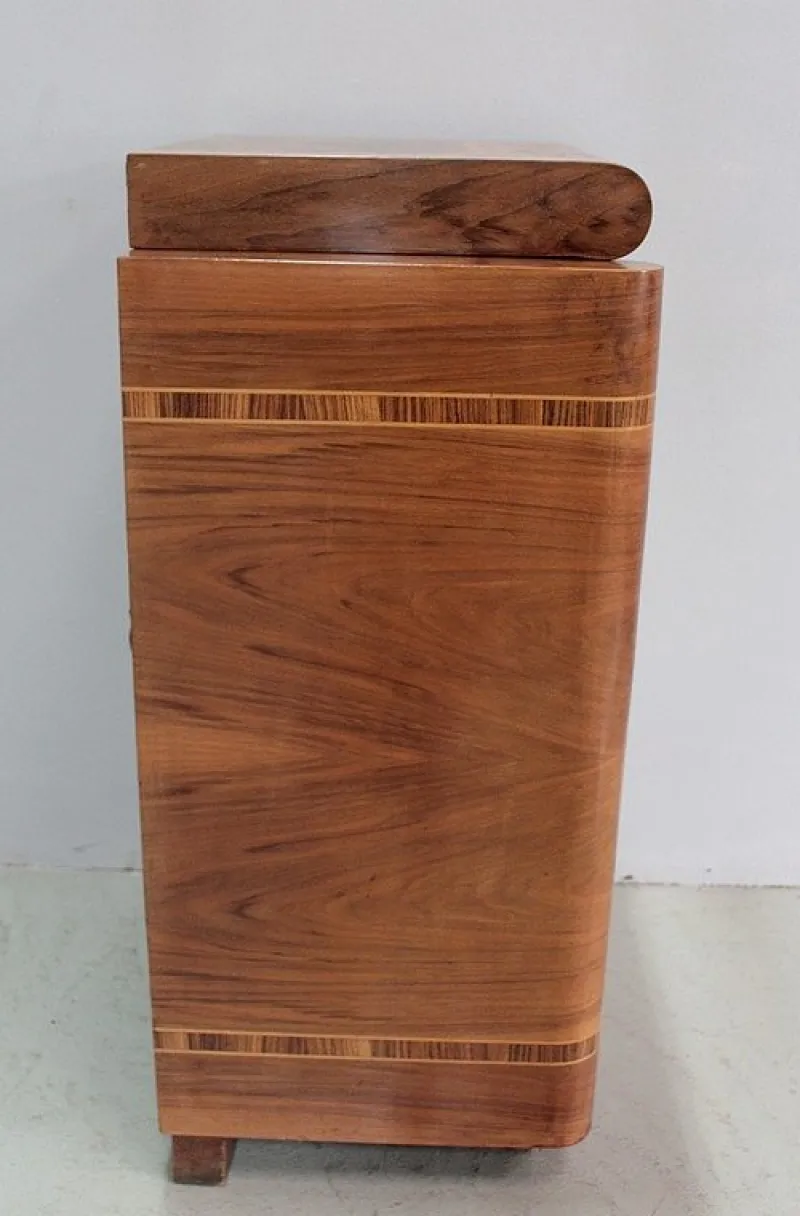 New Pamono Vintage Walnut Radio-Record Player