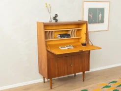 Pamono Vintage Walnut Secretary, 1950s><noscript><img width=