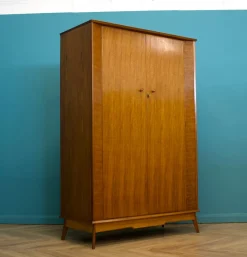 Pamono Vintage Walnut Wardrobe by Alfred Cox for Heals, 1950s> Cabinets & Wardrobes