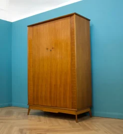 Pamono Vintage Walnut Wardrobe by Alfred Cox for Heals, 1950s><noscript><img width=
