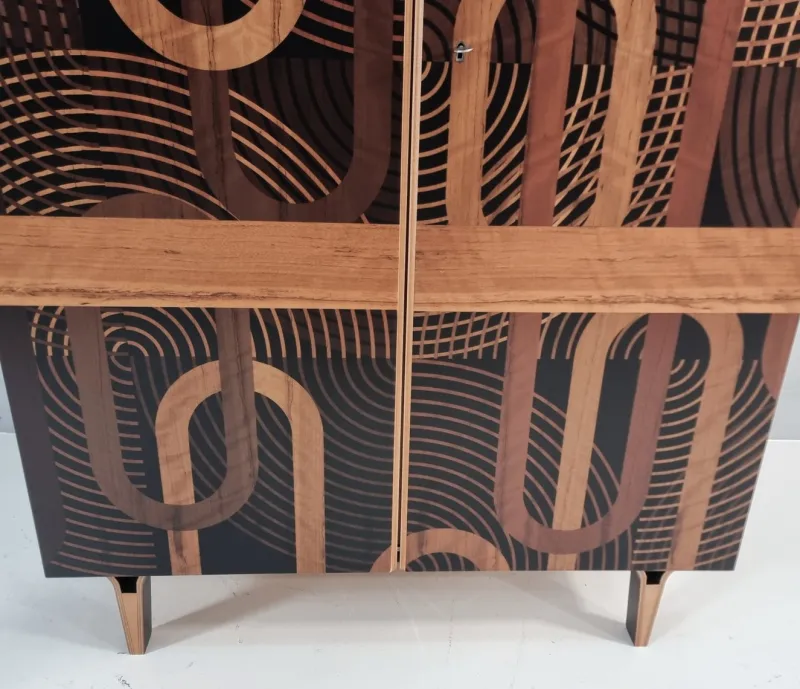 New Pamono Vintage Wardrobe in Beech, 1970s