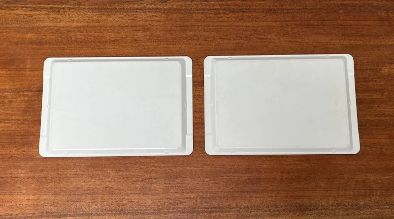 Best Pamono Vintage West German Fiberglass Plastic Trays from Presswerk Köngen, Set of 2