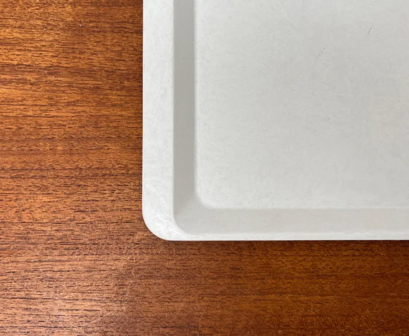 Best Pamono Vintage West German Fiberglass Plastic Trays from Presswerk Köngen, Set of 2