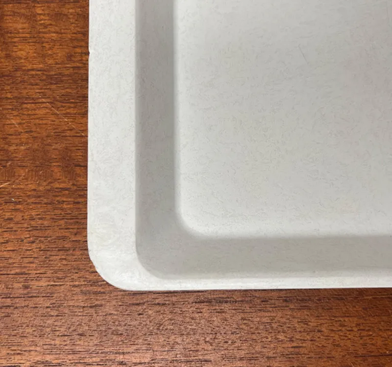 Best Pamono Vintage West German Fiberglass Plastic Trays from Presswerk Köngen, Set of 2