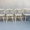 Best Pamono Vintage White Lacquered Spindle Chairs from Nesto, 1960s, Set of 4